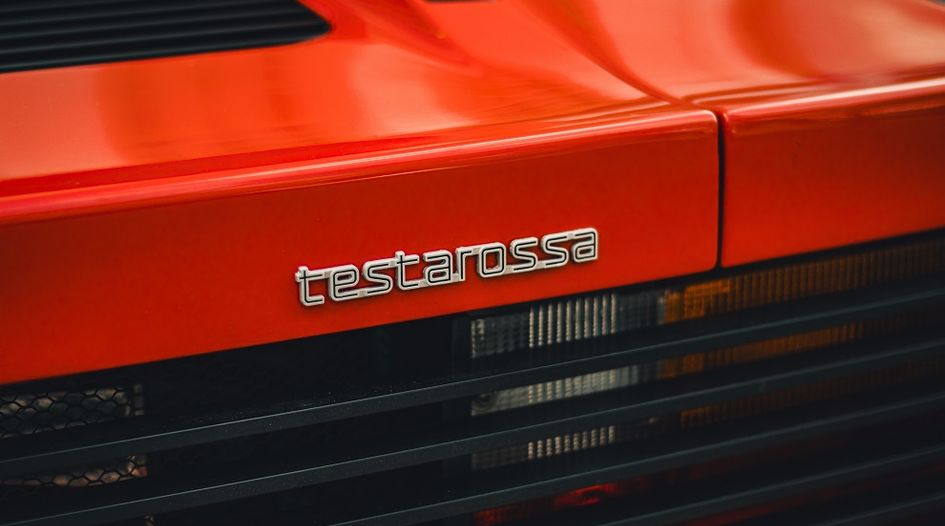 EUIPO: third-party second-hand sale of Testarossa automobiles does not constitute genuine trademark use