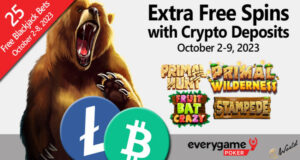 Az Everygame Poker további 20 ingyenes pörgetést ad minden Bitcoin Cash és LiteCoin befizetésért