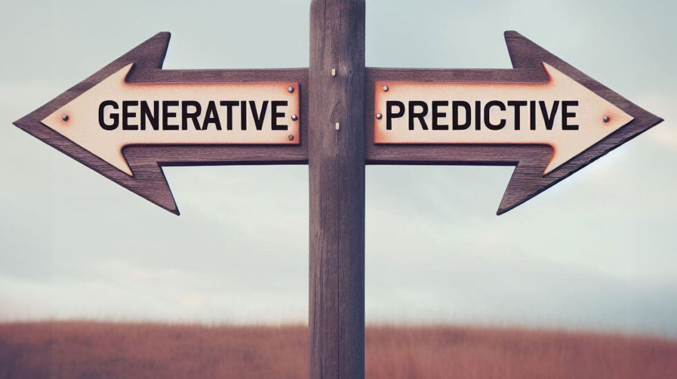 IA preditiva vs IA generativa