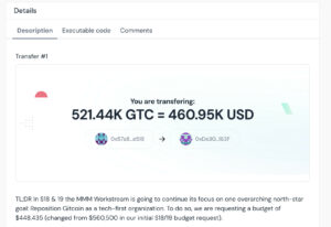 Gitcoin hoàn tất việc chuyển tiền, gửi 460 nghìn đô la đến địa chỉ không thể phục hồi