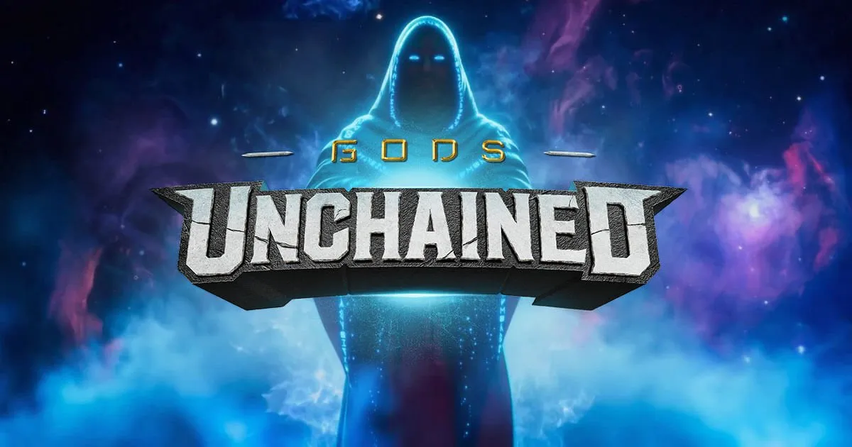 main poster for the Gods Unchained web3 game