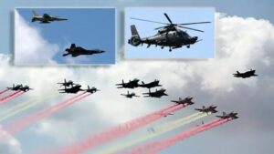 Aquí están las formaciones que ensayaron el desfile aéreo para el Día de las Fuerzas Armadas de Corea del Sur
