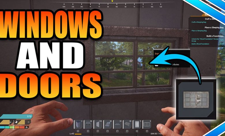 How To Make Windows & Doorframes In The Front