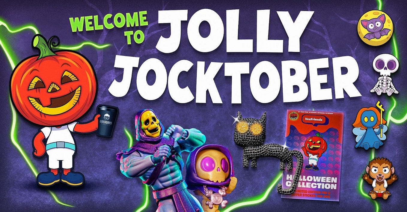 Üdvözöljük a Jolly Jocktober: Egy hónap kísérteties kalandokban VeeFriends-szel!