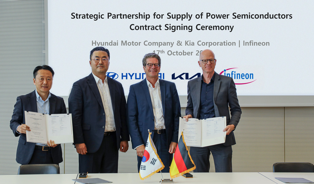 Infineon نے Hyundai/Kia کو پاور سیمی کنڈکٹرز کی فراہمی کے لیے کثیر سالہ معاہدے پر دستخط کیے ہیں۔