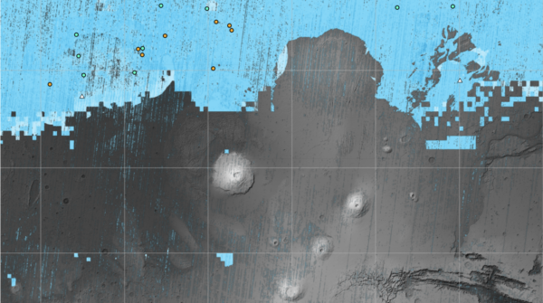 ناسا کے نئے نقشے #SpaceSaturday کے ساتھ مریخ پر برف کا پتہ لگانا