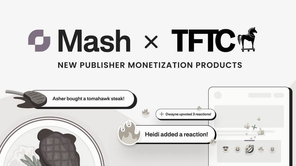 Mash in TFTC predstavljata novo rešitev za monetizacijo medijev, ki jo poganja omrežje Bitcoin in Lightning