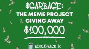 Memecoin Project $Garbage har som mål å lansere en $100,000 XNUMX Giveaway