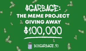 Memecoini projekti $Garbage eesmärk on 100,000 XNUMX dollari suurune kingitus - Bitcoinik