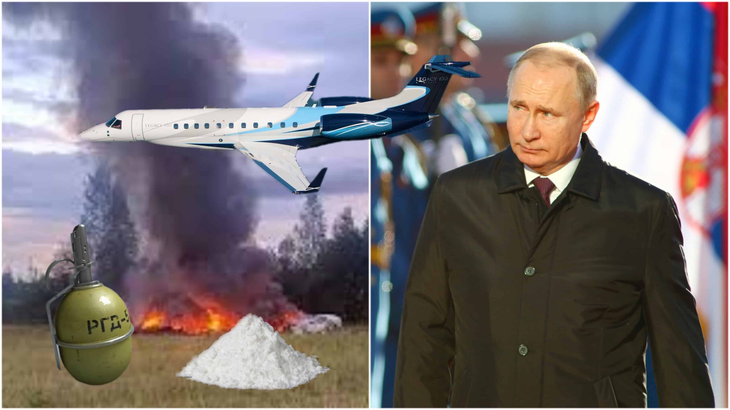 Putin siger, at kokain, granater forårsagede fatalt flystyrt af fjenden, ikke mord