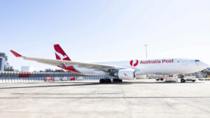 Qantas unveils A330 converted into freighter