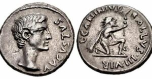 Stallmynt: romerska mynt eller spanska dubbelmynt för den moderna eran