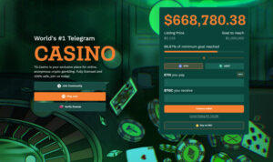 Pré-venda de token TG.Casino ultrapassa marco de US$ 500 mil com próxima plataforma movida a telegrama