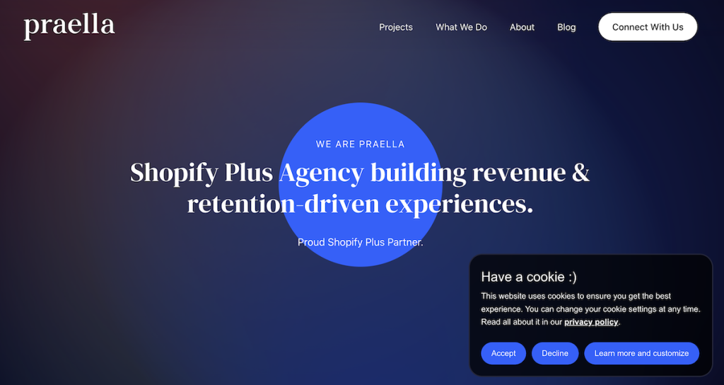 Praella Shopify Plus Agentschap