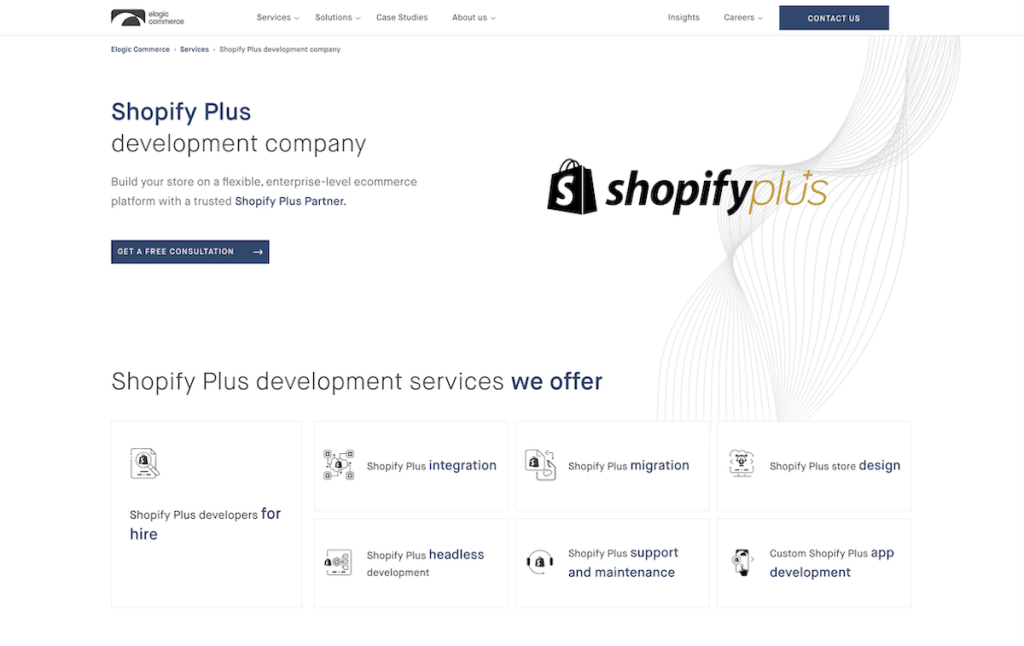 Elogic Shopify Plus Development Services