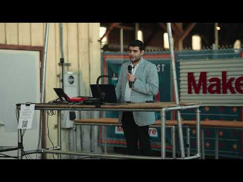 The founder of Stark Drones spoke at Maker Faire Bay Area 2023 on Making the World More Connected
