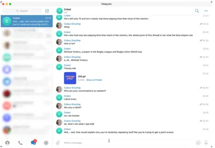 Conversation via the Telegram chatbot integration with DialoGPT | Similar to ChatGPT