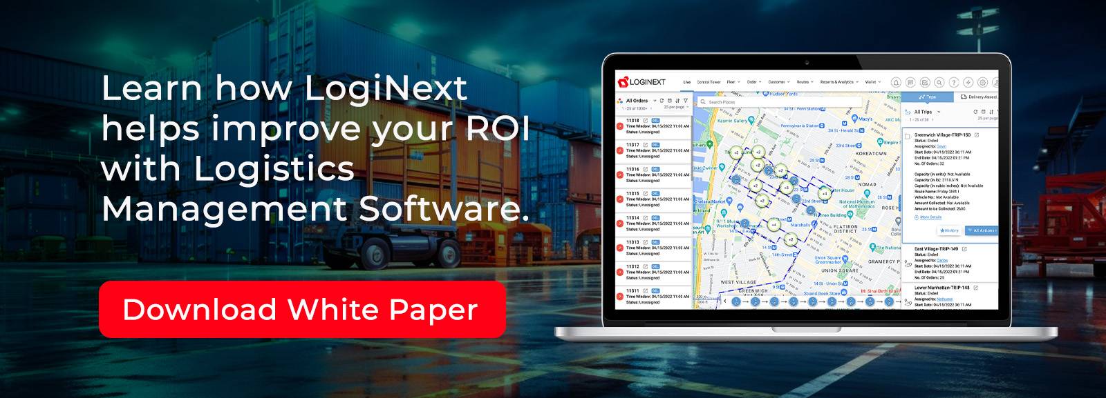 Bela knjiga programske opreme za upravljanje logistike Prenesite s spletnega mesta LogiNext
