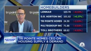 Tri Pointe Homes CEO: 신규 주택 건설업체는 젊은 세대에게 판매할 수 있는 좋은 위치에 있습니다.