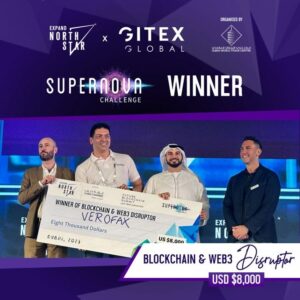 Verofax vinder GITEX Supernova Web3 & Blockchain Award 2023