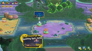 A map showing where to get Boosting Spin Jump Badge