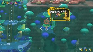 A map showing where to unlock Grappling Vine Badge