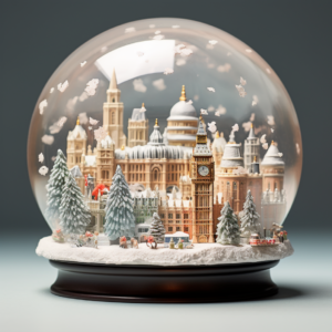 La IA reinventa ciudades famosas de todo el mundo como globos de nieve