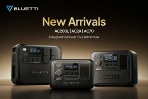 BLUETTI lança três usinas de energia portáteis inovadoras: AC2A, AC70 e AC200L