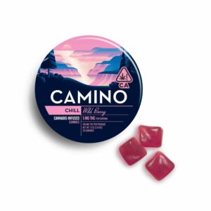 Camino Wild Berry Chill Gummies—Kiva, CA, fall 2023