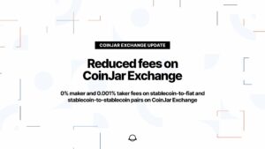 Ändringar av CoinJar Exchange avgifter från 31/10/23