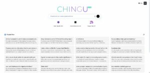 חקור את הארסנל של Chingu AI ועשה מהפכה בזרימת העבודה שלך