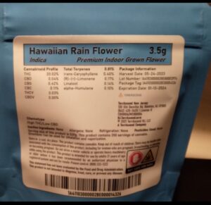 Hawaiian Rain—Cookies, NJ, fall 2023