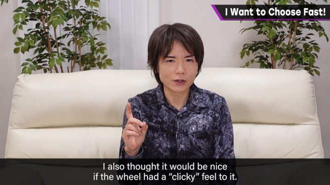 Masahiro Sakurai wanted Nintendo to include a scroll wheel on the GameCube controller