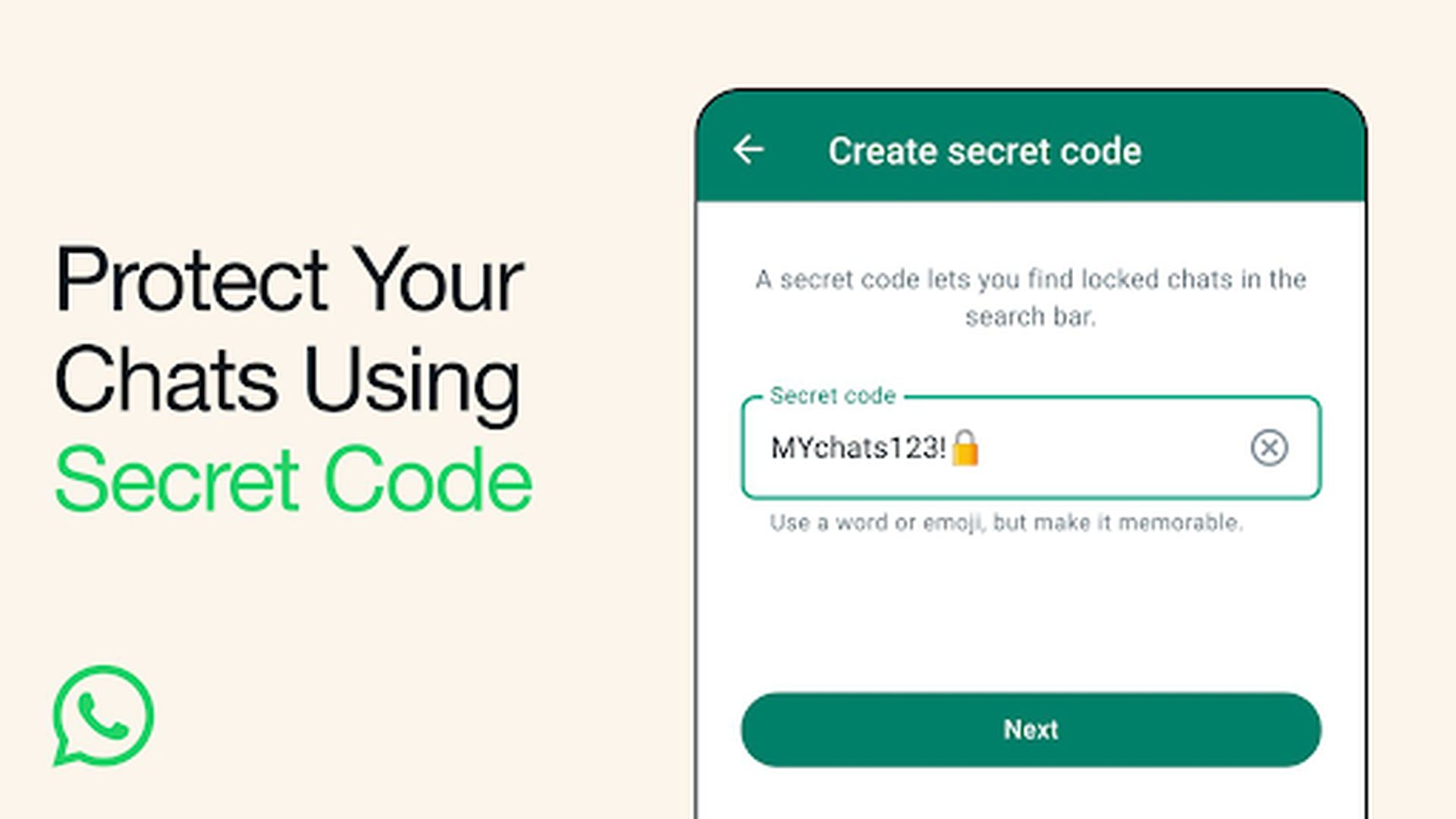 Privacy a un nuovo livello con il codice segreto di WhatsApp