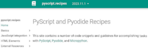 Use PyScript better with open source PyScript Recipes #IoT #Python #Programming @JeffersGlass