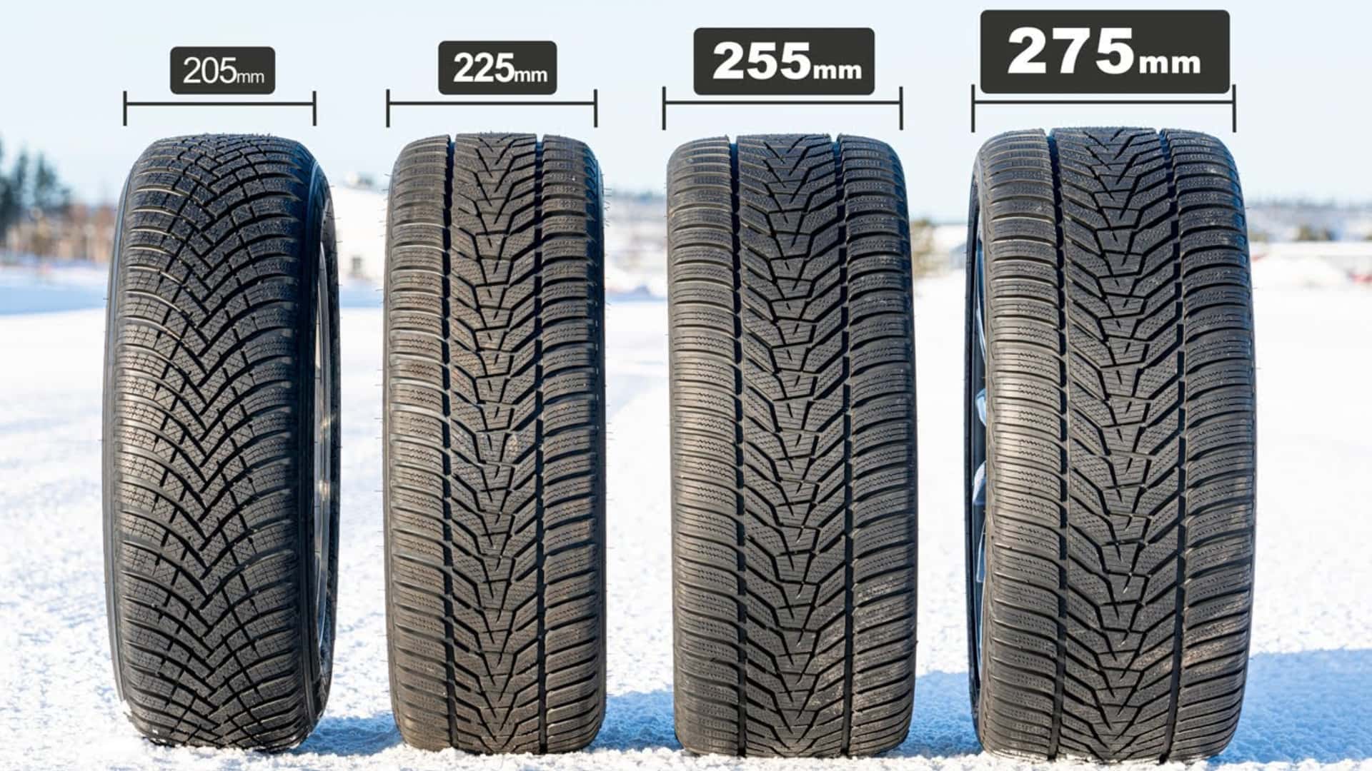 宽冬季轮胎与窄冬季轮胎：选择哪一个并不重要
