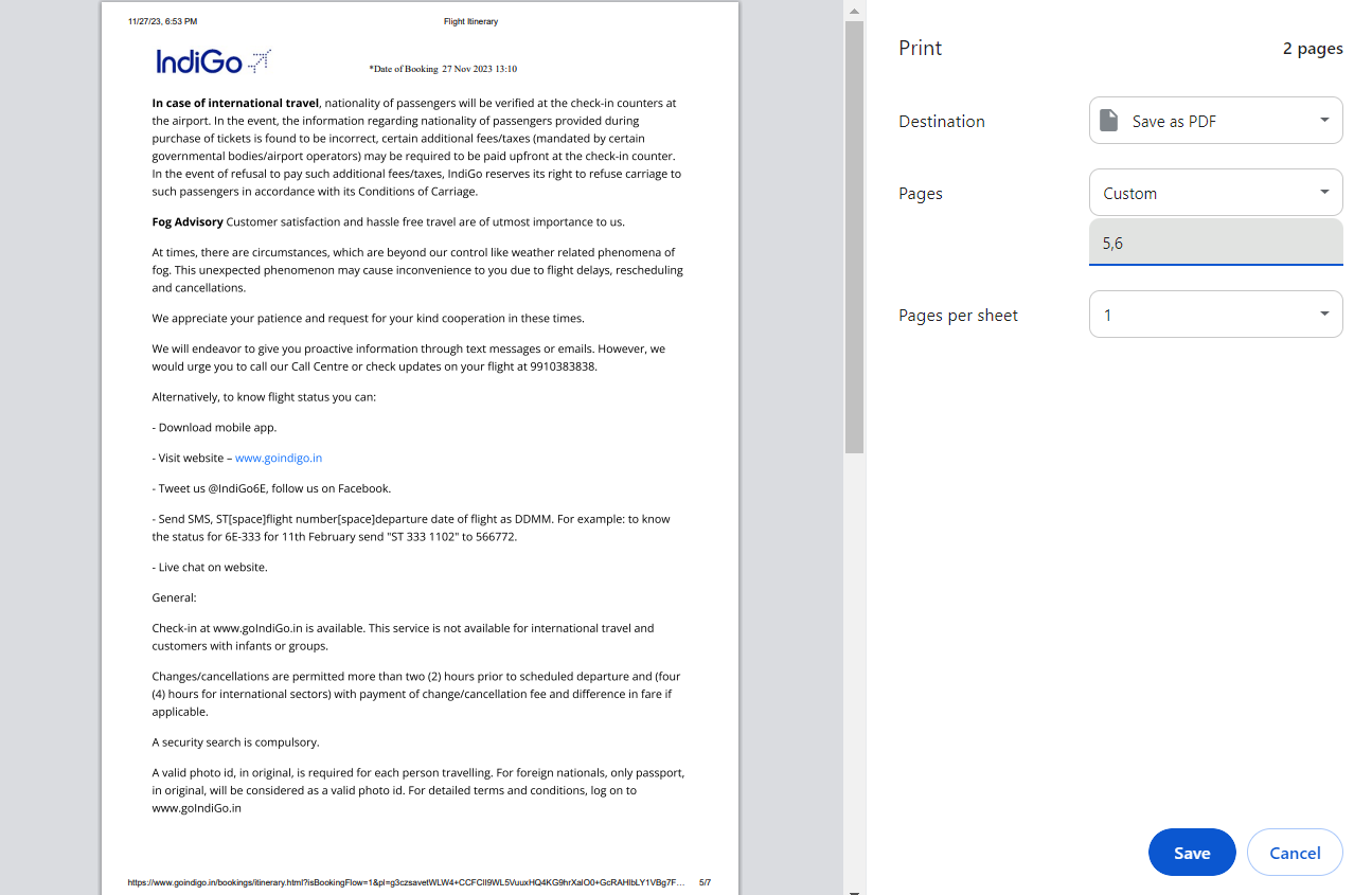 Google Chrome'i kasutamine lehtede eemaldamiseks PDF-failidest