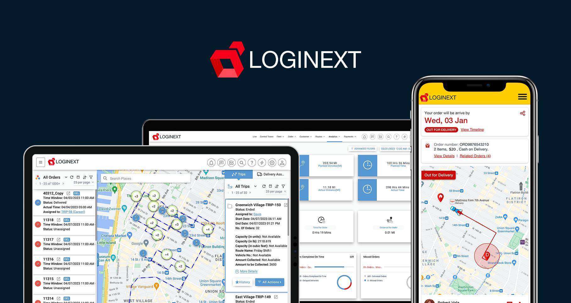 LogiNext- แพลตฟอร์มซอฟต์แวร์การจัดการจัดส่งอันดับหนึ่ง