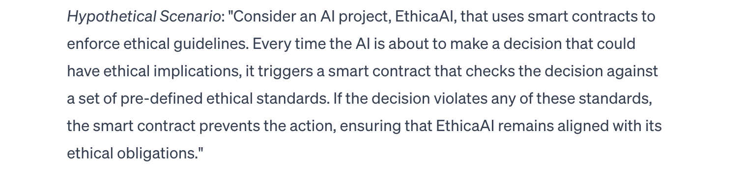 Exemplu EthicalAI în web3