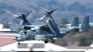 Kõik V-22 Osprey kaldrootoriga lennukid maandus pärast surmaga lõppenud õnnetust Jaapanis