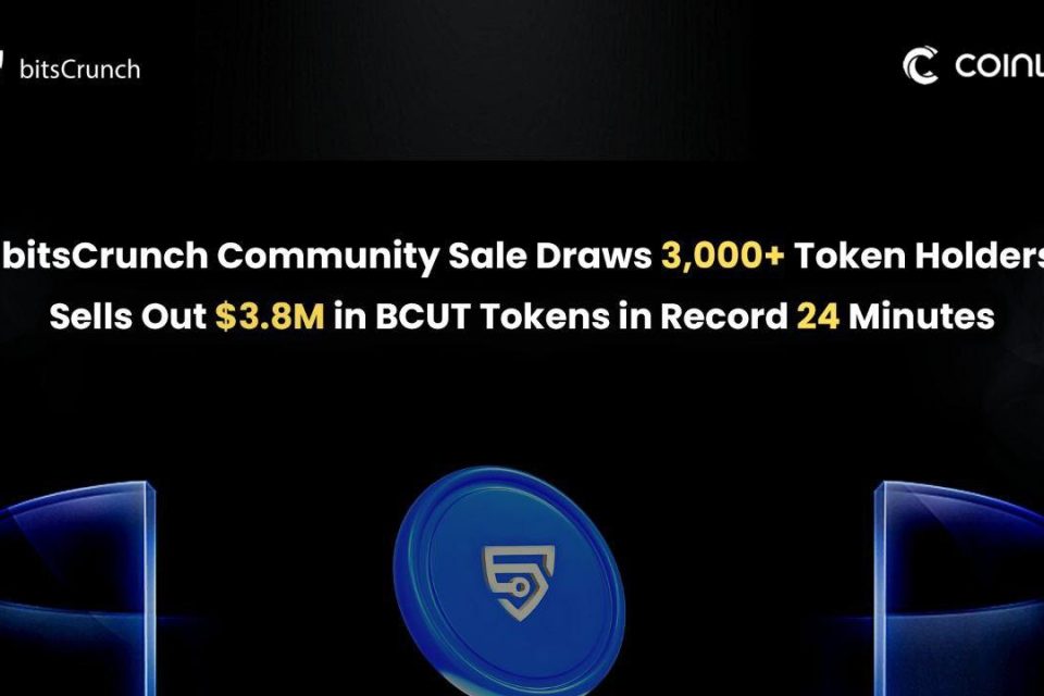 bitsCrunch BCUT -yhteisömyynti myytiin loppuun ennätysajassa 24 minuutissa, keräys 3.85 miljoonaa dollaria - TechStartups