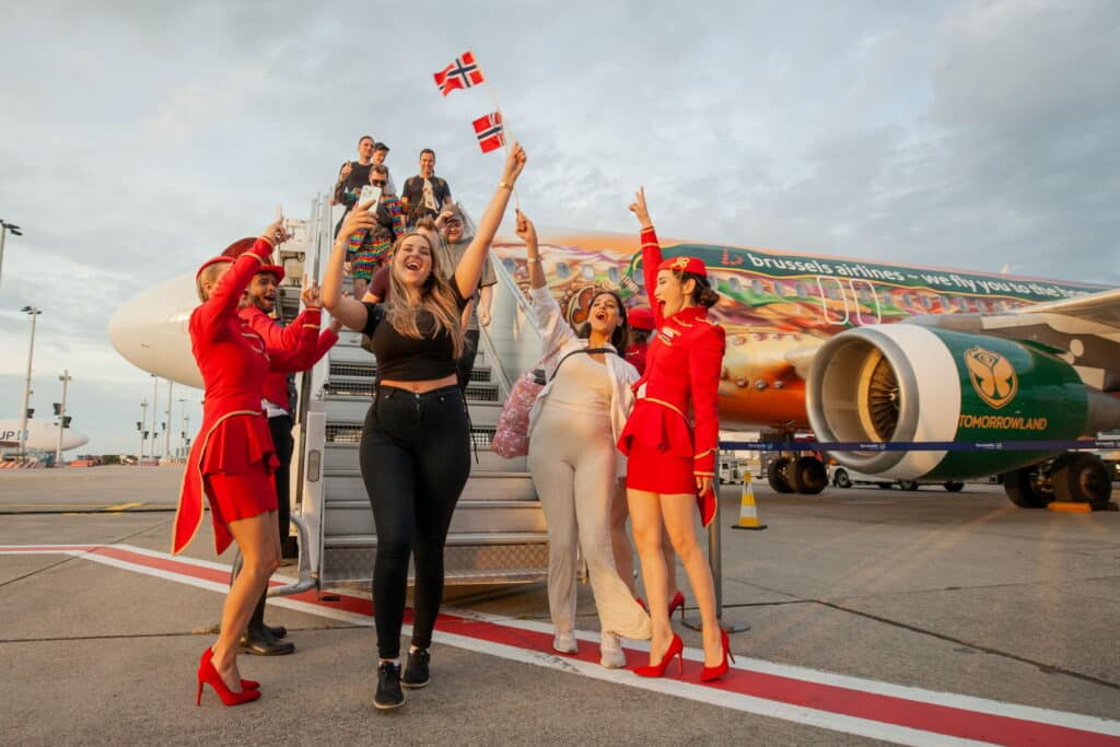 Brussels Airlines and Tomorrowland invest in more sustainable transport for world-famous party flights