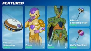 Cell ja Frieza Fortnite Skinit vuotaneet tulevaa Dragon Ball Z -yhteistyötä varten