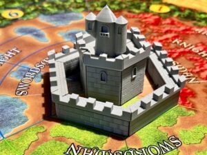 Connecting Towers, Walls, and Wizard Tower for Castle Panic #3DThursday #3DPrinting