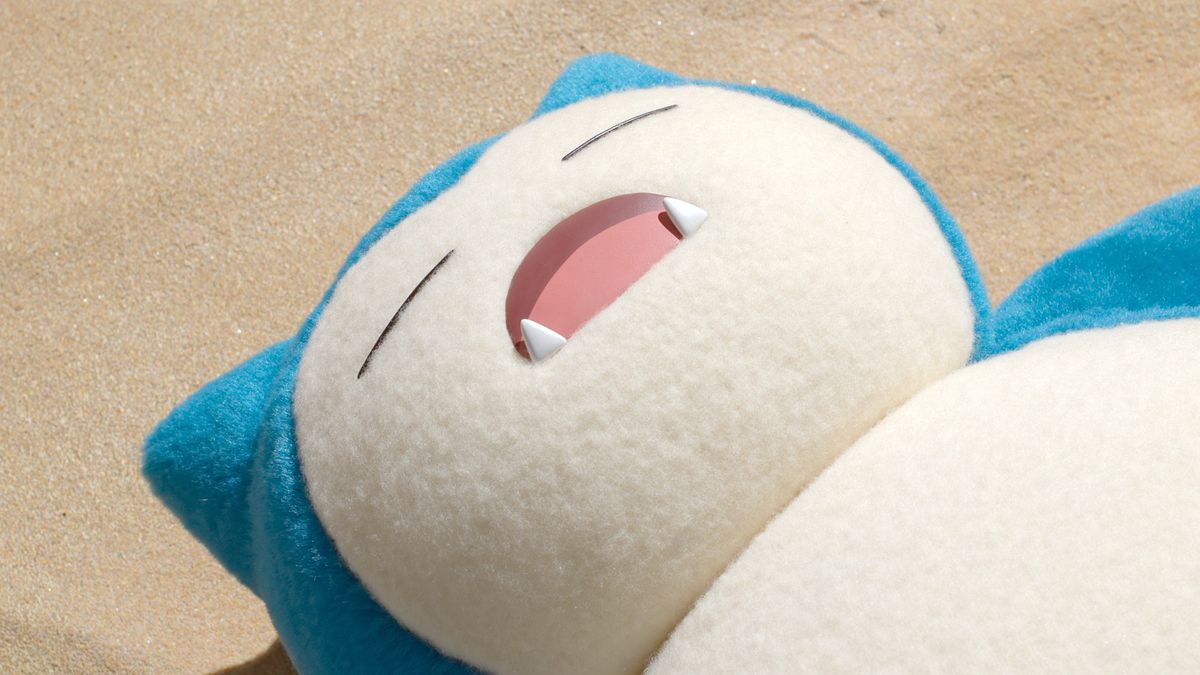 A snoozing Snorlax