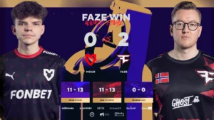 FaZe venció a Mouz para llegar a la final de Blast Premier World Finals