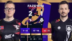 FaZe regresa contra G2 para llegar a las semifinales de Blast World Premier