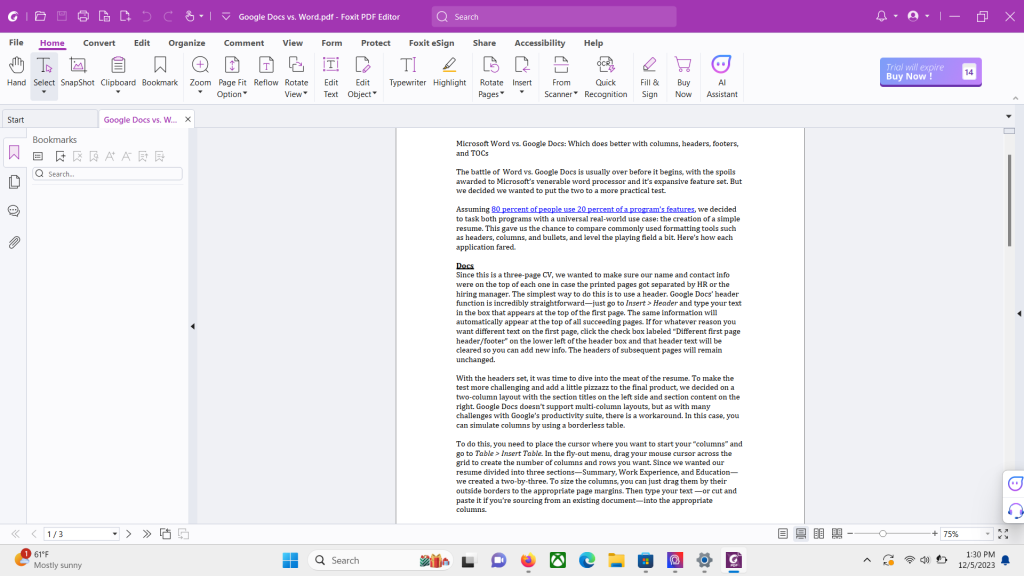 Foxit PDF Editor 13 review: Ready for business
