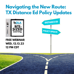 Бесплатный вебинар: Новые правила TX DE для высшего образования