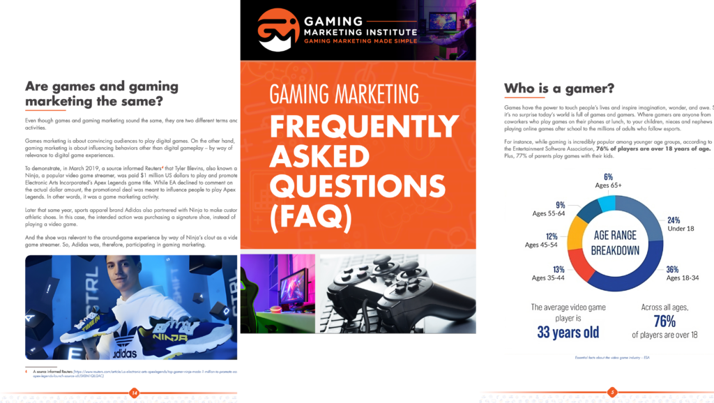 تقرير الأسئلة الشائعة حول تسويق الألعاب - Esports Group